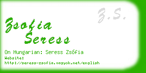 zsofia seress business card